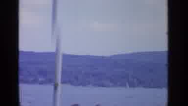 Greenwood Lake New York (1964): Beautiful View Of Green Mountain And The Blue