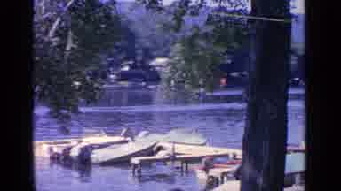 Greenwood Lake New York (1964): Water Skiers Performing Various Stunts And Tricks