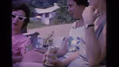Greenwood Lake New York (1964): 3 Women Lounging On The Beach On A Summer Day