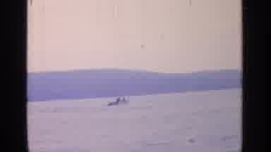 Greenwood Lake New York (1964): Lake With Mountains In The Distance And Also A
