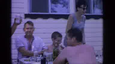 Greenwood Lake New York (1964): Woman In Blue And White Bathing Suit Comes Out Of
