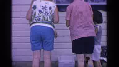 Greenwood Lake New York (1964): Woman Carrying Something Then Woman Kisses Man