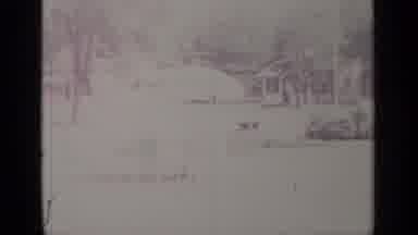 Greenwood Lake New York (1964): A Blanket Of Snow Covers The Houses Pond And