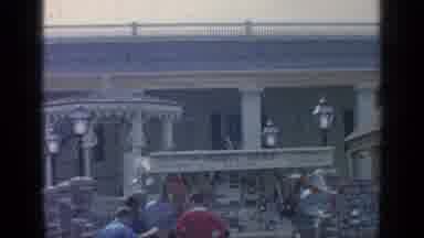 Flushing Meadows New York (1964): Scan Of Rooftop Archtiecture Of Building With