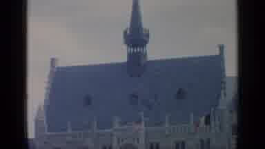 Flushing Meadows New York (1964): Street-Level View Of Historic Stone