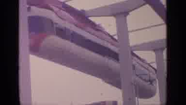 Flushing Meadows New York (1964): Monorail Moving Right To Left