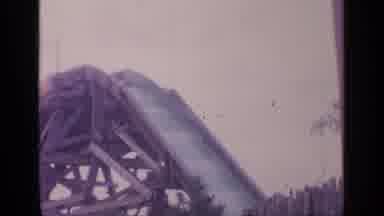 Flushing Meadows New York (1964): Theme Park Guests Entering The Drop On A Roller