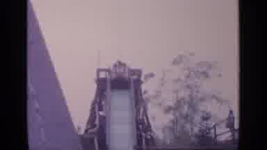 Flushing Meadows New York (1964): People Go On The Log Drop Ride At The Theme Park