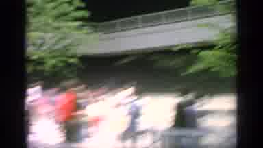 Flushing Meadows New York (1964): People Gather In Park Or A Courtyard By Some
