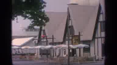 Flushing Meadows New York (1964): View Of Empty Outdoor Food Court On A Clear Day