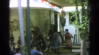 Flushing Meadows New York (1964): A Large Group Of African People Dancing For An