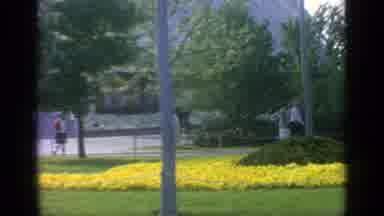 Flushing Meadows New York (1964): People Walk In Front Of Building Similar To The