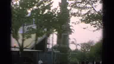 Flushing Meadows New York (1964): Trees Over A Popular Building A Lot Of People