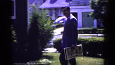 Long Island New York (1965): Man Left In The Morning To Pick Up His Newspaper In