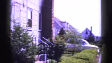 Long Island New York (1965): House In A Neighbourhood With A Man In A Suit On The
