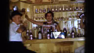 Long Island New York (1965): Men Sitting At A Bar With Beer Bottles