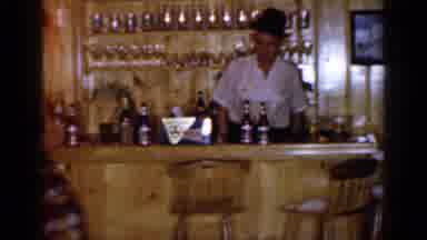 Long Island New York (1965): Woman Is In Bar Fetching Glass Then Same Woman Is In