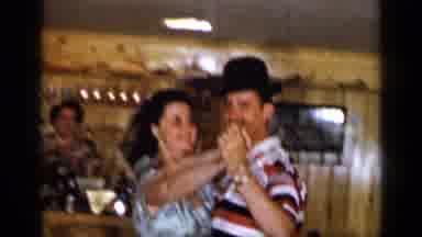 Long Island New York (1965): Man And A Woman Happily Dancing Together In A Small