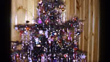 Long Island New York (1965): Christmas Tree Filled With Tons Of Decorations Being