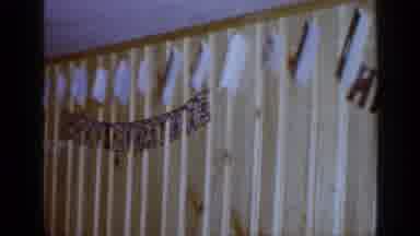 Long Island New York (1965): Happy Birthday Banners And Cards Hanging From Pale