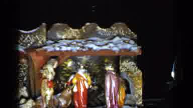 Long Island New York (1965): Christmas Tree And Nativity Scene With Presents And