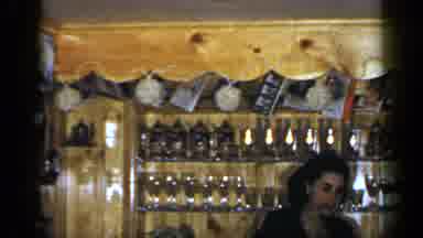 Long Island New York (1965): Bartender Shifting Side To Side Behind Bar