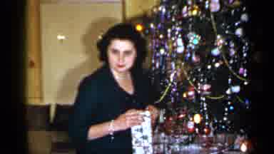 Long Island New York (1965): Woman Together With Her Husband Holding A Christmas