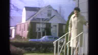 Long Island New York (1965): Mother Steps Out Of House For The First Time After