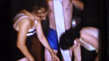 Mineola New York (1966): The Man Unrolling Toilet Paper At The Pool Party Gives
