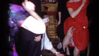 Mineola New York (1966): A Woman Pranking A Man Whose Blindfolded Women Have On