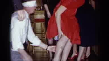 Mineola New York (1966): A Man On His Knees Blindfolded Touching And Rubbing