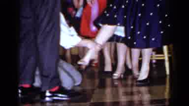 Mineola New York (1966): Men Rubbing Foot Of A Lady On A Dot Dress Next To Least