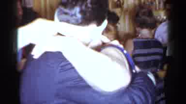 Mineola New York (1966): People Blindfolded Playing Kissing Game With Each Other