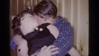 Mineola New York (1966): A Couple Kissing And Dancing Inside A Wooden Bar With
