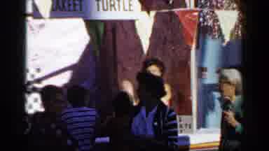 Mineola New York (1966): People Arriving To See The Students' Exhibition At The