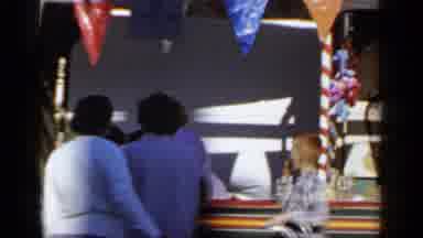 Mineola New York (1966): Stuffed Animals And Plastic Flags Hang Down From The Top