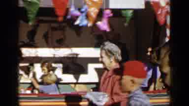 Mineola New York (1966): People Walk In Front Of A Booth At A Fair