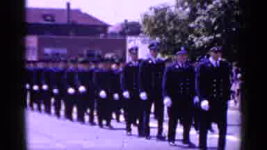 Mineola New York (1966): Marching Cadets In Uniform With White Gloves