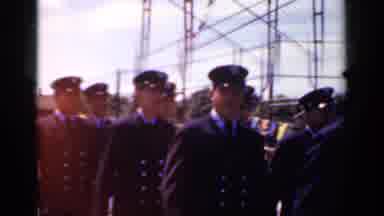Mineola New York (1966): Soldiers And Nurses Marching Down The Street In The