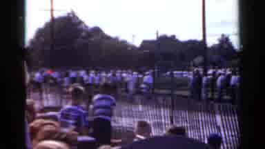 Mineola New York (1966): Men Carry Fire Hose Down Street Until They Fall Then