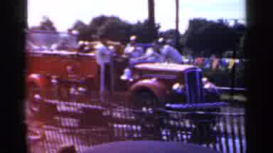 Mineola New York (1966): Firetruck Parade Exhibiting Fun