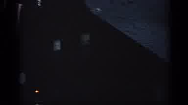 Massachusetts USA (1968): Woman In White Dress Walking In Front Of 2 Story House