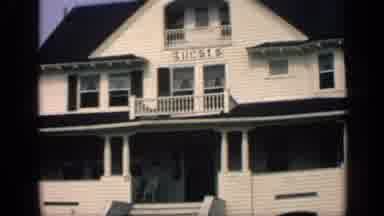 Massachusetts USA (1968): Gorgeous White 3 Story House With Bay Windows To