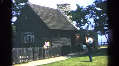 Massachusetts USA (1969): A Guy Is Taking A Picture Of The Building On The Tourist