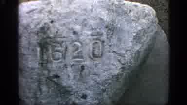 Massachusetts USA (1969): Plymouth Plantation Sign For Replica Of The Pilgrim