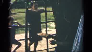 Massachusetts USA (1969): Kids Playing And Another Running