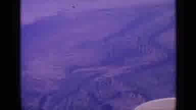 India (1970): A High Angle A Mountainous Land Partially Covered With Clouds