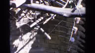 India (1970): Rural Area With Wooden Wheels And Some Metals And Without People And