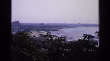 India (1970): Beach And Sea From Afar People Sitting On The Benches In The Green