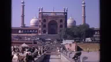 India (1970): Muslim Journey To And Gathering At Holy Site And Mosque
